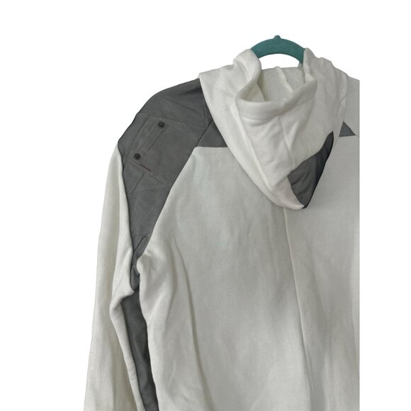 QBISM Quentin Nghiem Vintage Denim Patchwork Zip Up Hoodie Sz M NEW - Picture 8 of 10